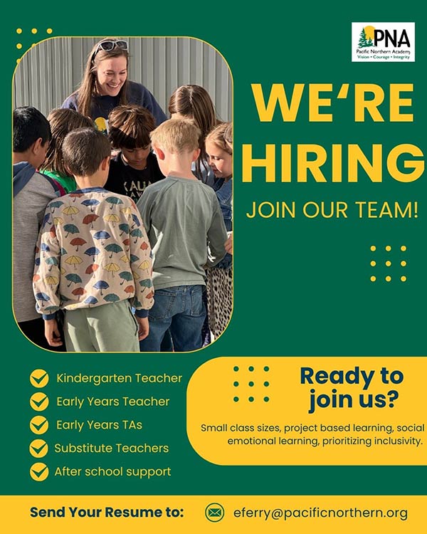 Pacific Northern Academy, learning centers, kindergarten, middle school, grade school